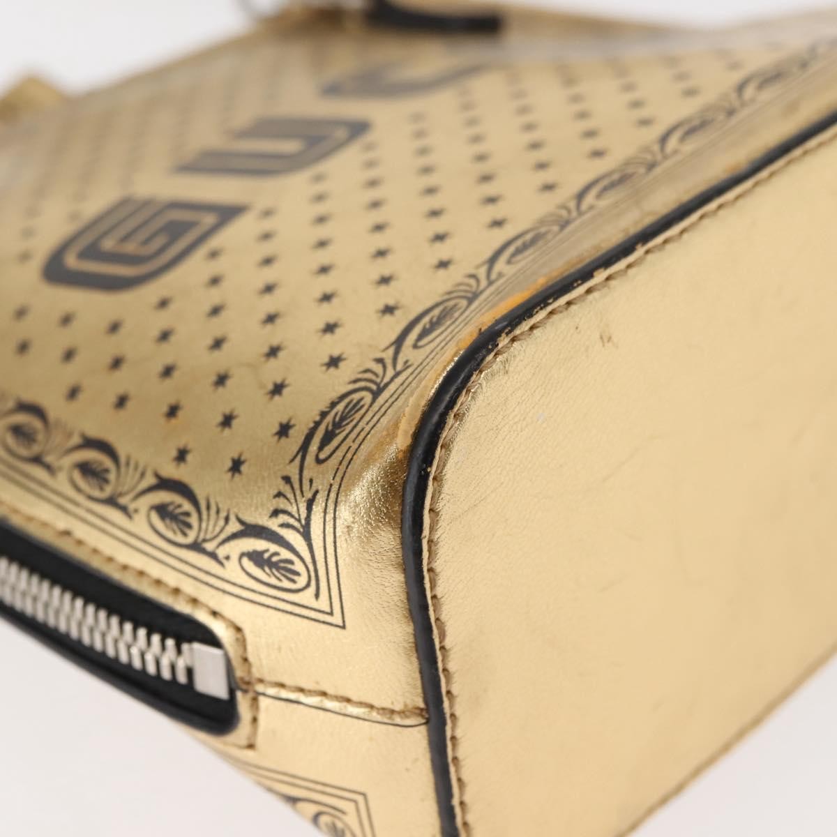 Gucci Dome Limited Edition Printed Leather Gold Leather Crossbody Bag Bag (Pre-Owned)