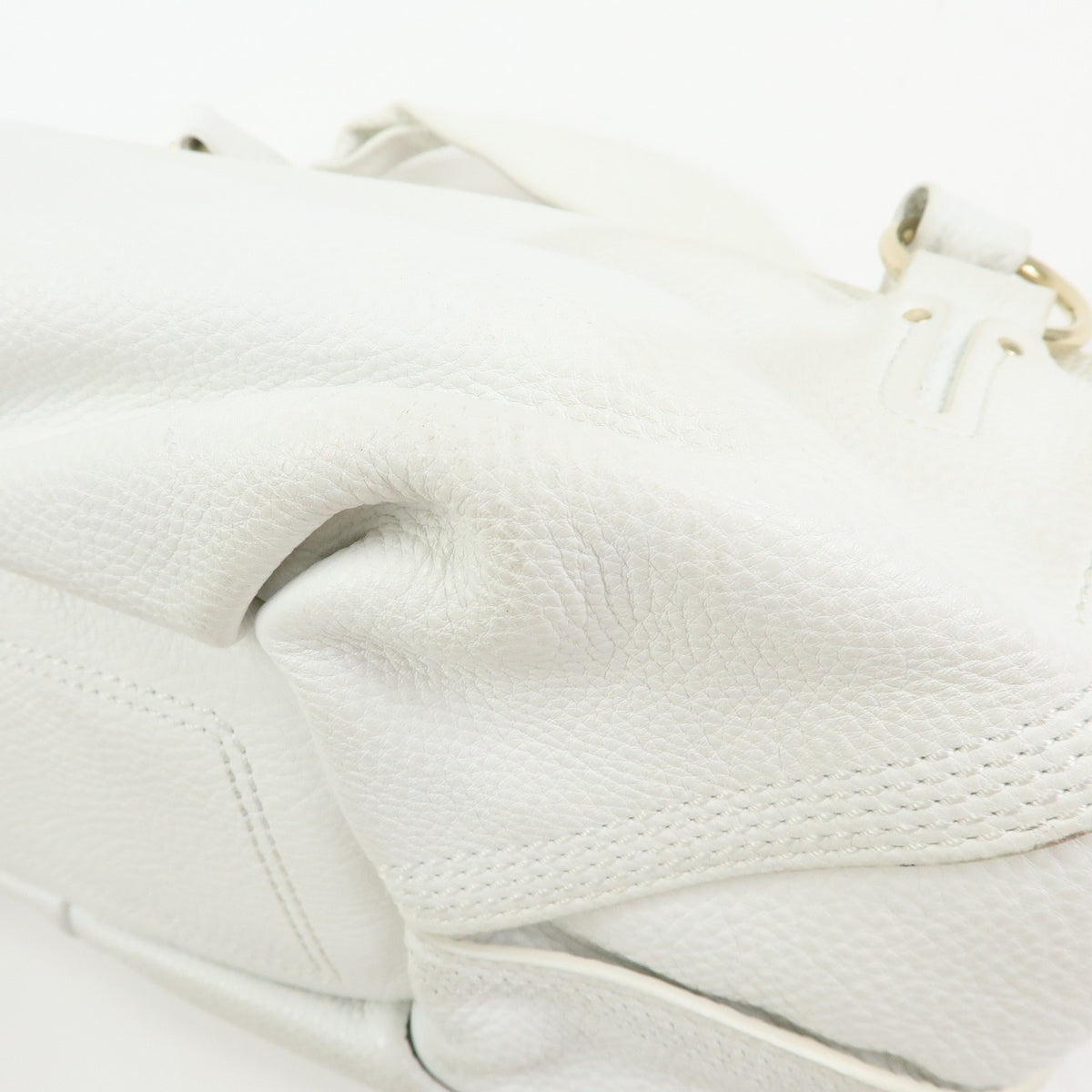 Celine Bittersweet Leather White Leather Handbag (Pre-Owned)