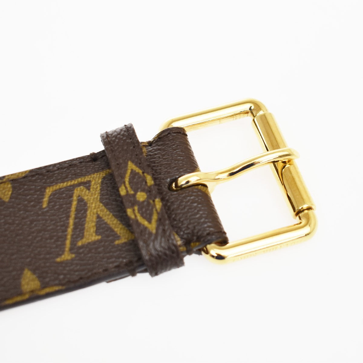 Louis Vuitton Ceinture Belt Monogram Canvas Brown Canvas Belts Accessory (Pre-Owned)