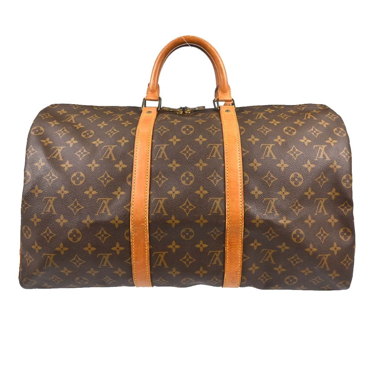 Louis Vuitton Keepall Monogram Canvas Brown Canvas Travel Bag Bag (Pre-Owned)