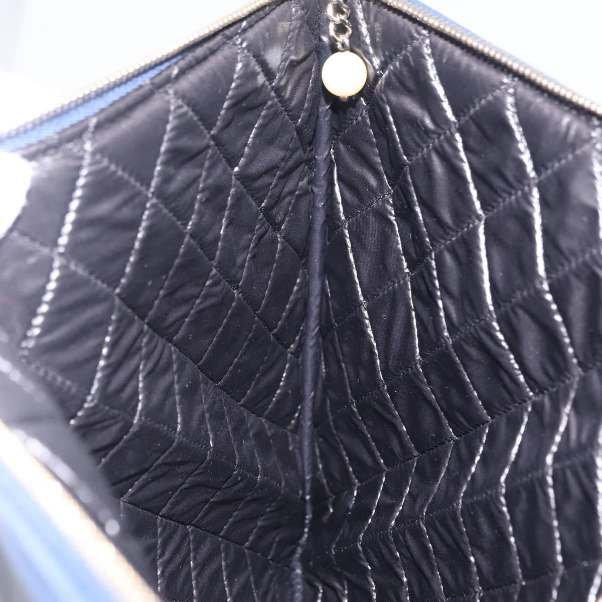 Chanel Bicolor Boy O Case Clutch Lambskin Black Leather Clutche & Pouche Bag (Pre-Owned)