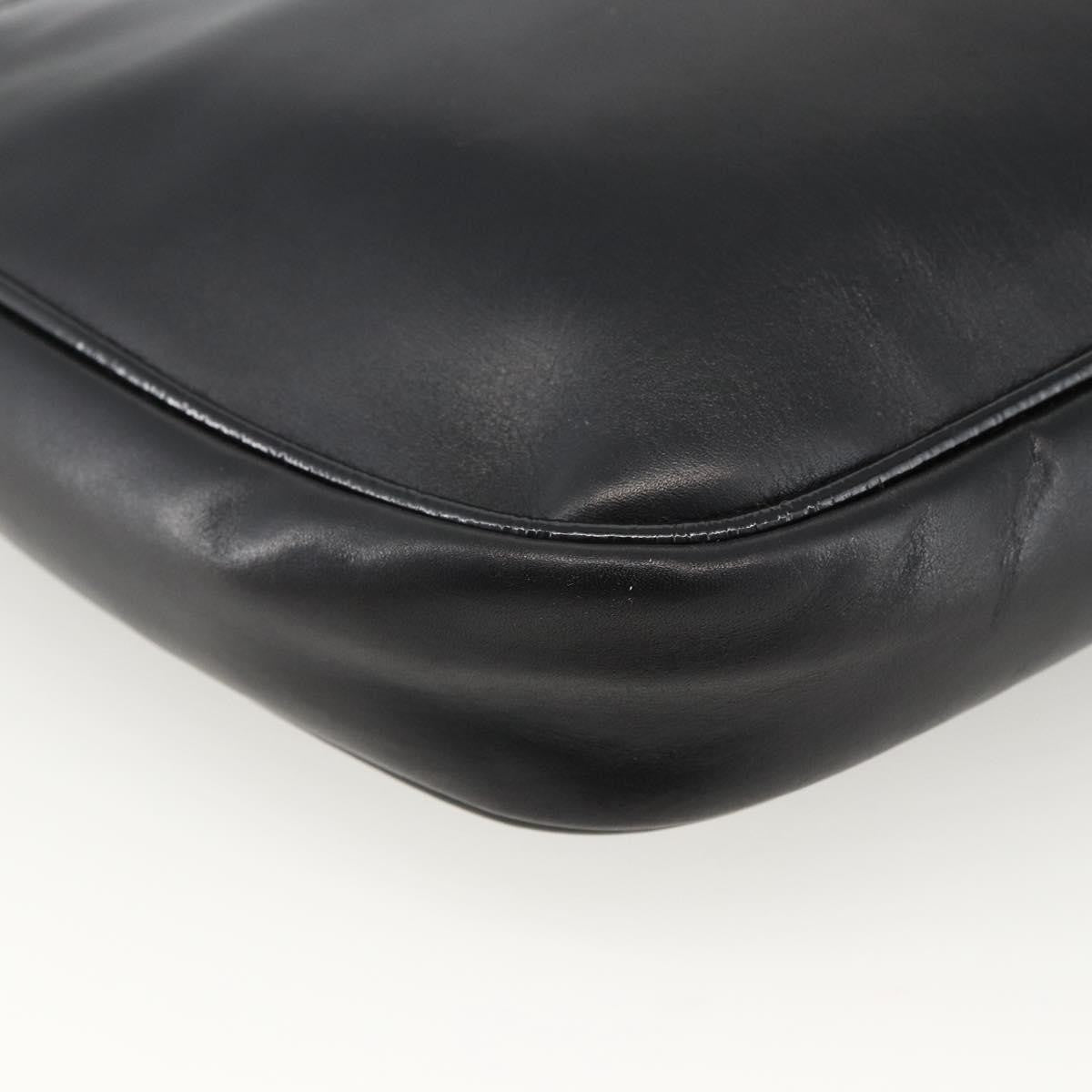 Salvatore Ferragamo Flap Shoulder Patent Leather Black Patent_Leather Shoulder Bag Bag (Pre-Owned)