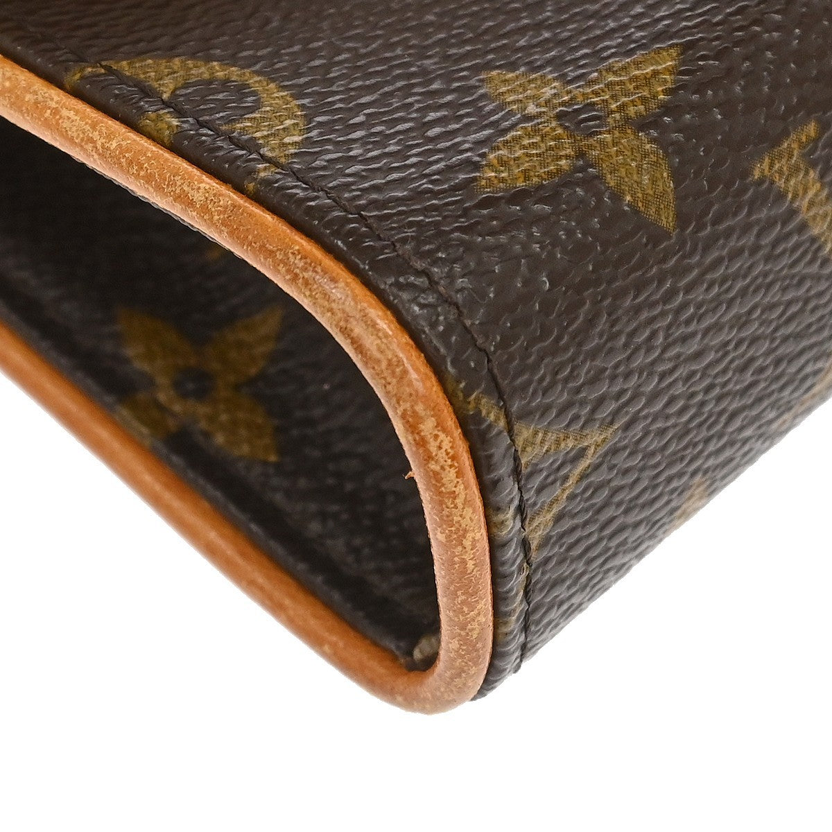 Louis Vuitton Florentine Waist Monogram Canvas Brown Canvas Handbag (Pre-Owned)