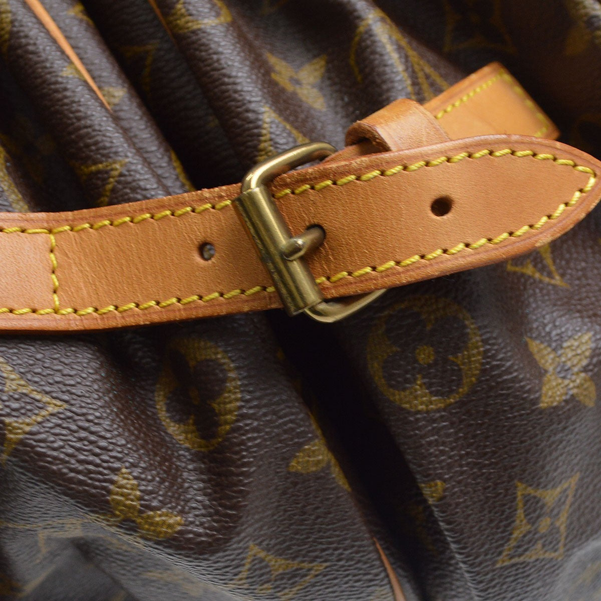 Louis Vuitton Saumur Monogram Canvas Brown Canvas Shoulder Bag Bag (Pre-Owned)