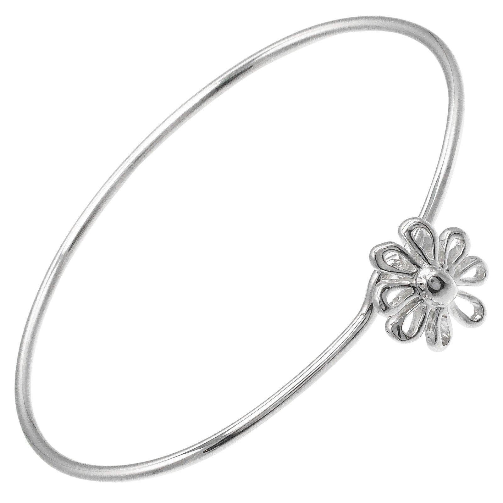 Tiffany & Co. Daisy Bangle Silver 925 Silver Silver Bracelet Jewelry (Pre-Owned)