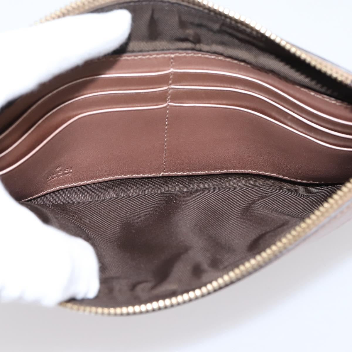 Gucci Heart Wristlet Guccissima Leather Pink Leather Clutche & Pouche Bag (Pre-Owned)