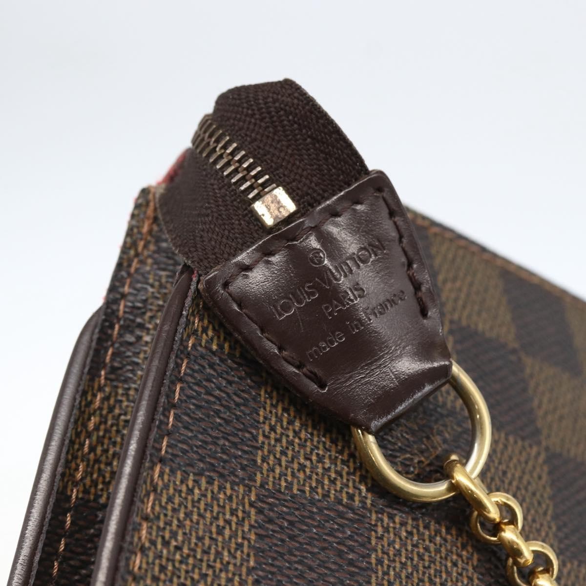 Louis Vuitton Sophie Damier Ebene Brown Canvas Clutche & Pouche Bag (Pre-Owned)