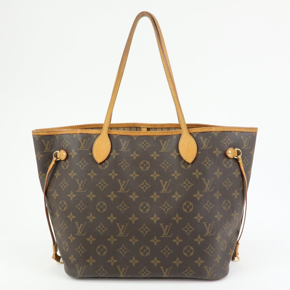 Louis Vuitton Neverfull Monogram Canvas Brown Canvas Tote Bag Bag (Pre-Owned)