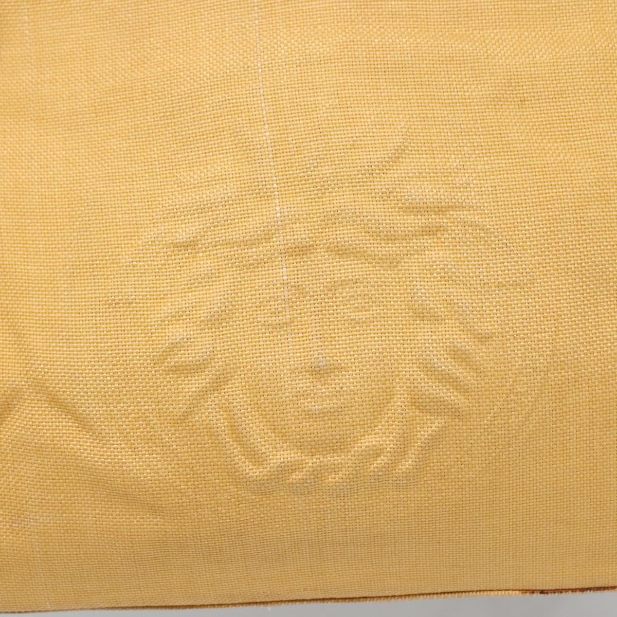 Versace Medusa Canvas Yellow Canvas Shoulder Bag Bag (Pre-Owned)