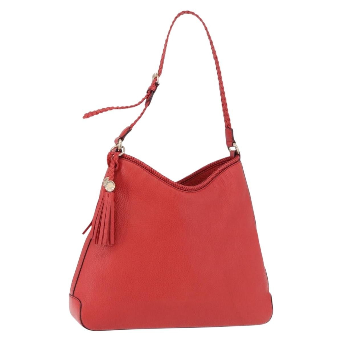 Gucci Marrakech Hobo Leather Orange Leather Shoulder Bag Bag (Pre-Owned)