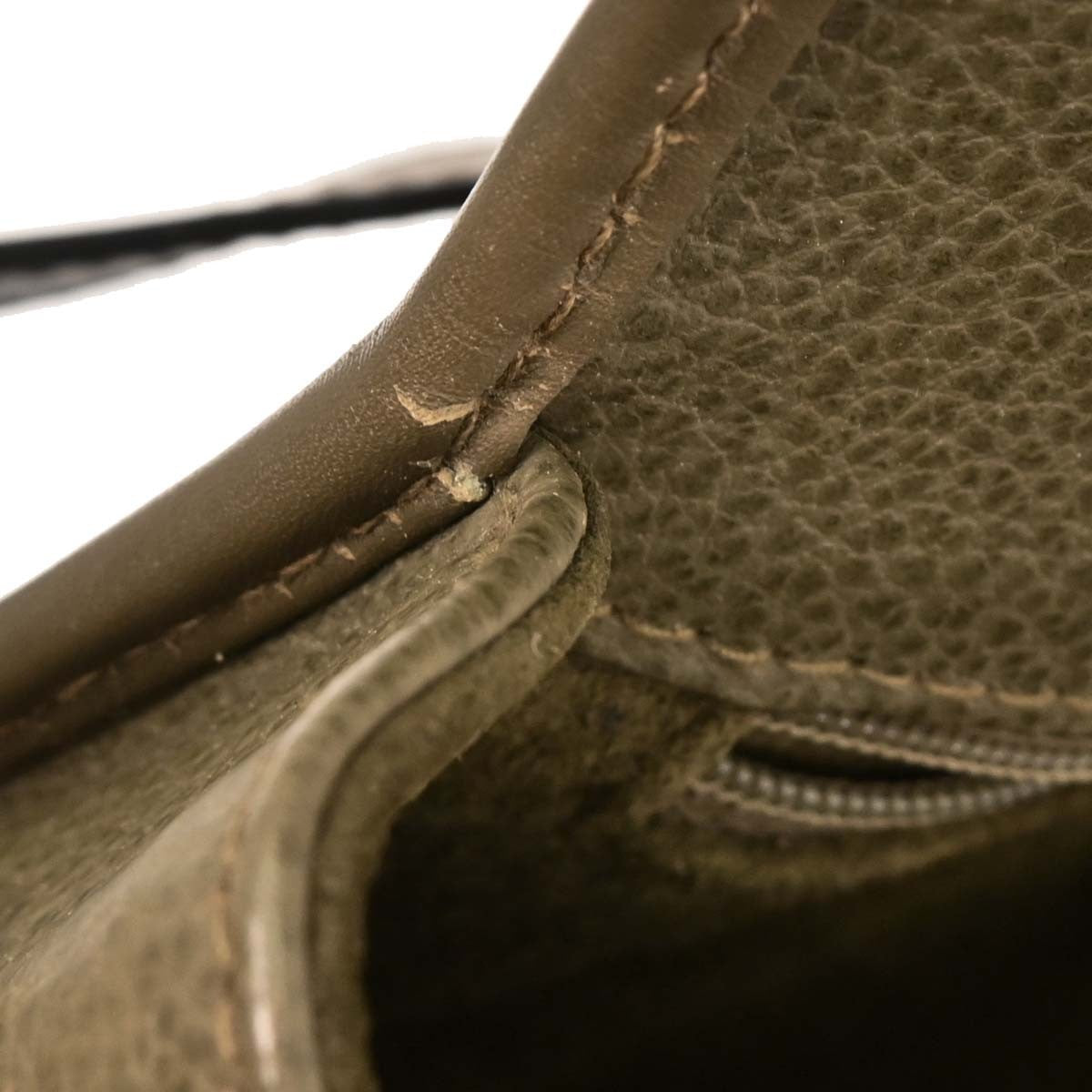 Gucci Vintage Leather Green Leather Handbag (Pre-Owned)