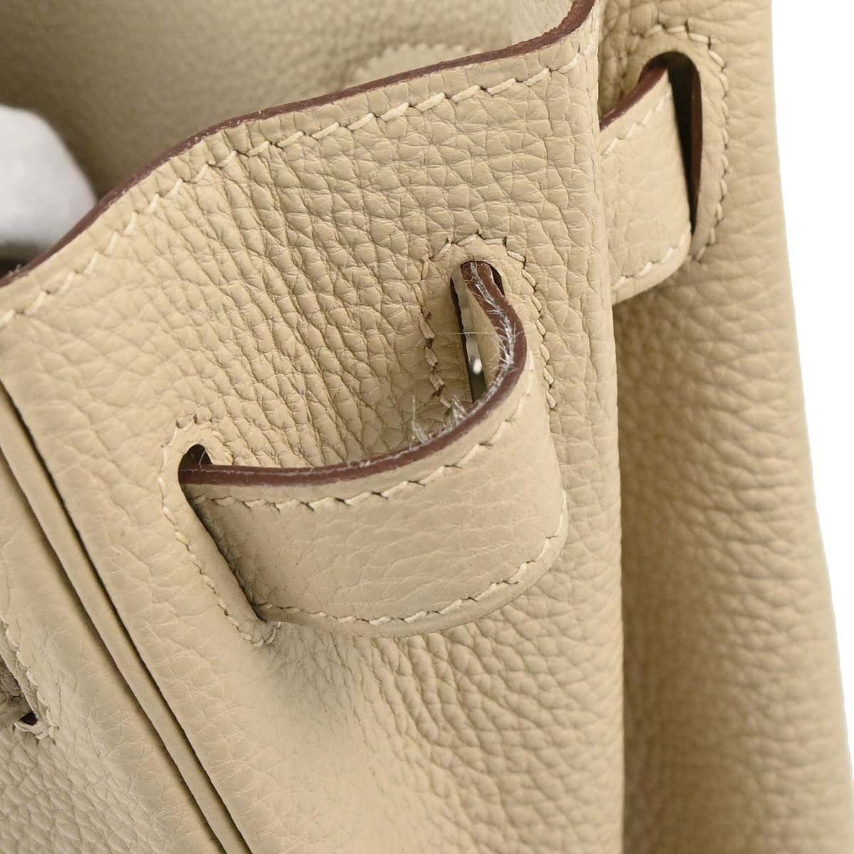 Hermes Kelly Retourne Togo Beige Leather Handbag (Pre-Owned)