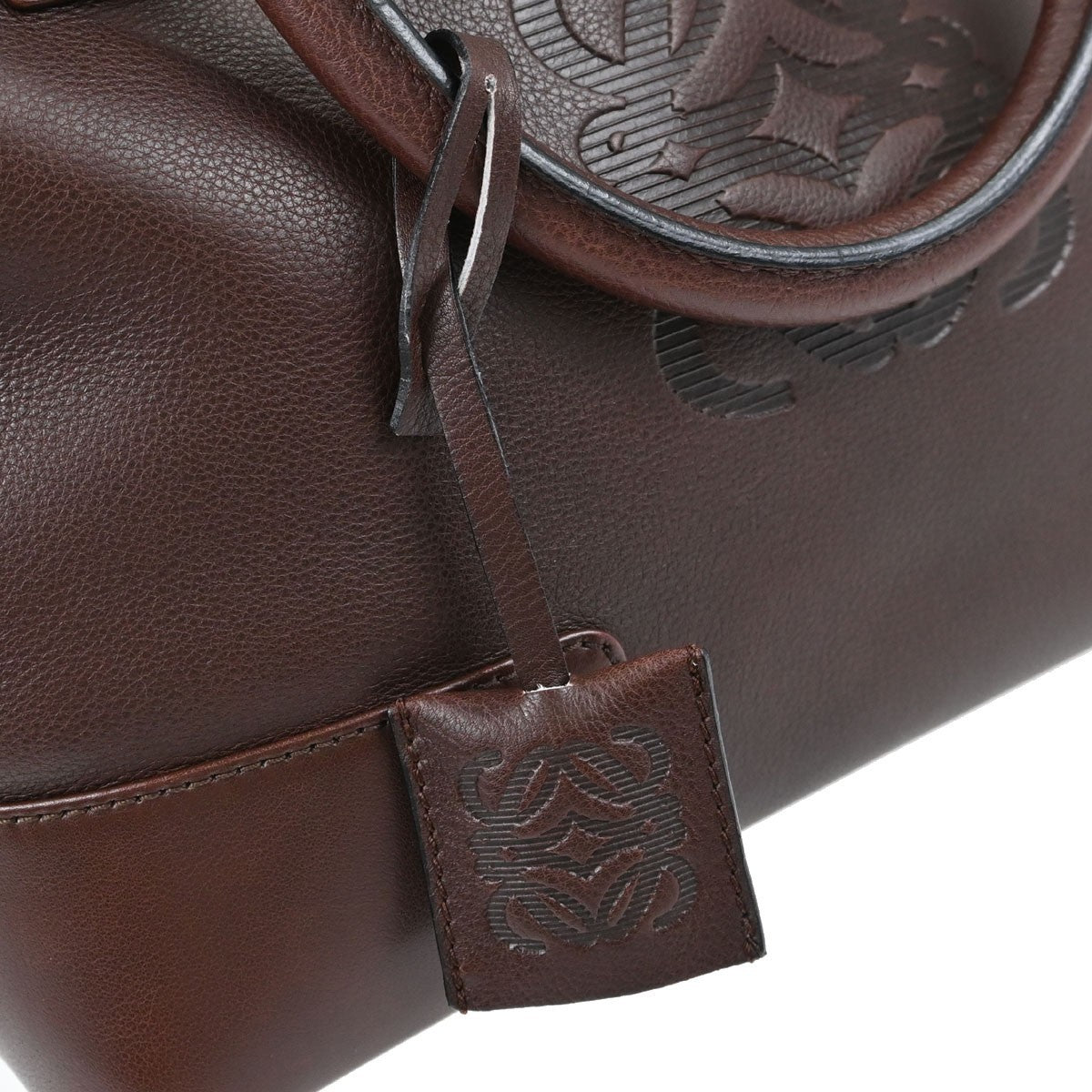 Loewe Fusta Leather Brown Leather Handbag (Pre-Owned)
