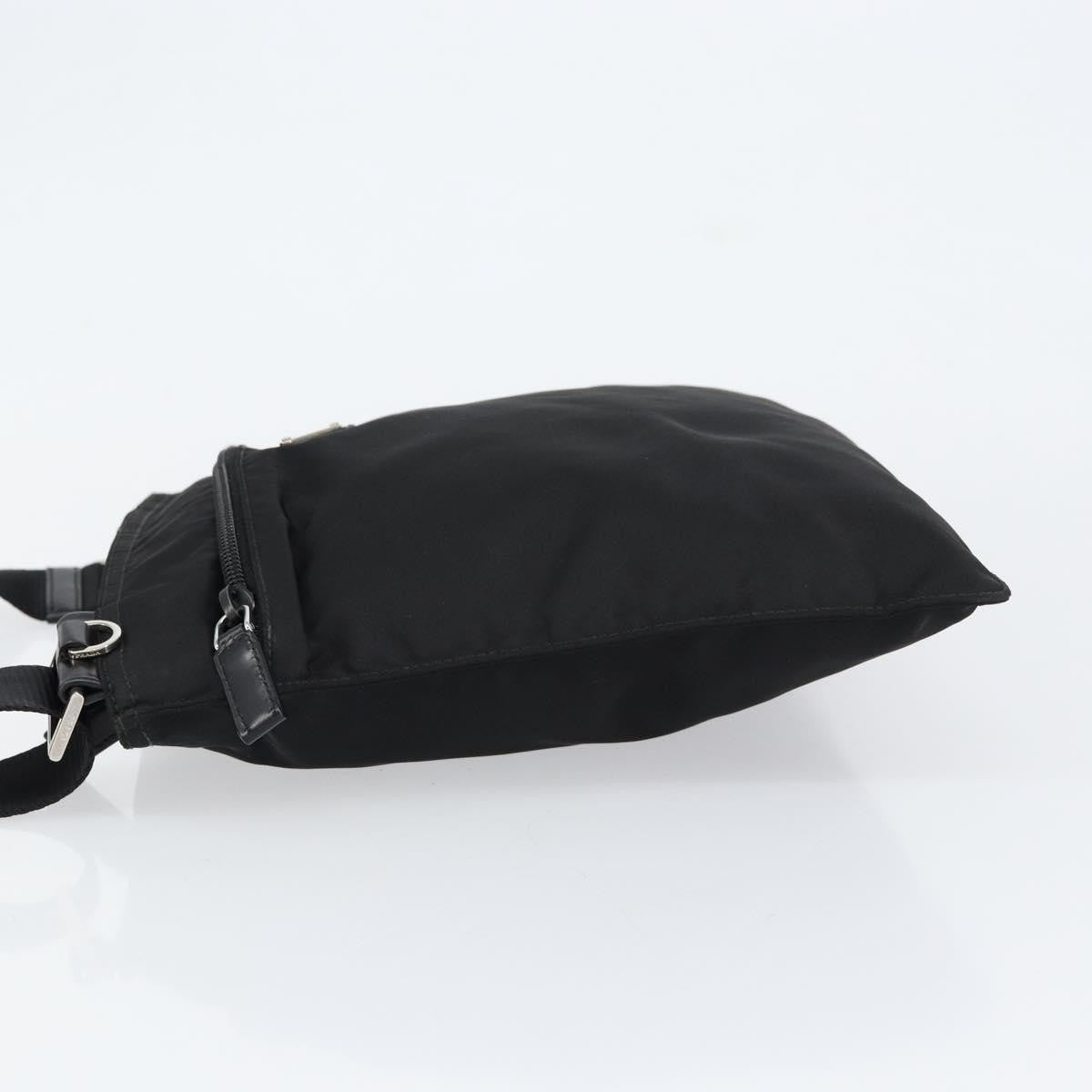 Prada Front Pocket Messenger Tessuto Black Nylon Shoulder Bag Bag (Pre-Owned)