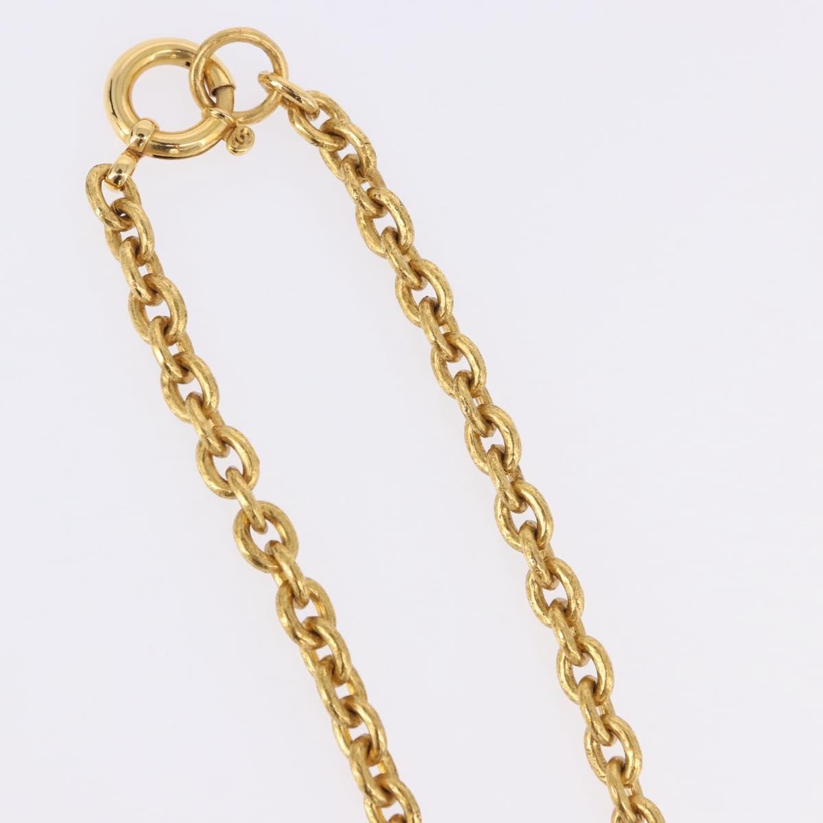 Chanel Vintage Triple Cc Chain Metal Gold Metal Necklace Jewelry (Pre-Owned)