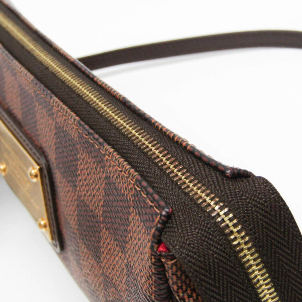 Louis Vuitton Eva Damier Brown Canvas Handbag (Pre-Owned)