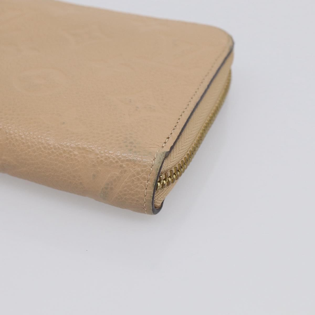 Louis Vuitton Zippy Monogram Empreinte Leather Beige Leather Wallets Accessory (Pre-Owned)