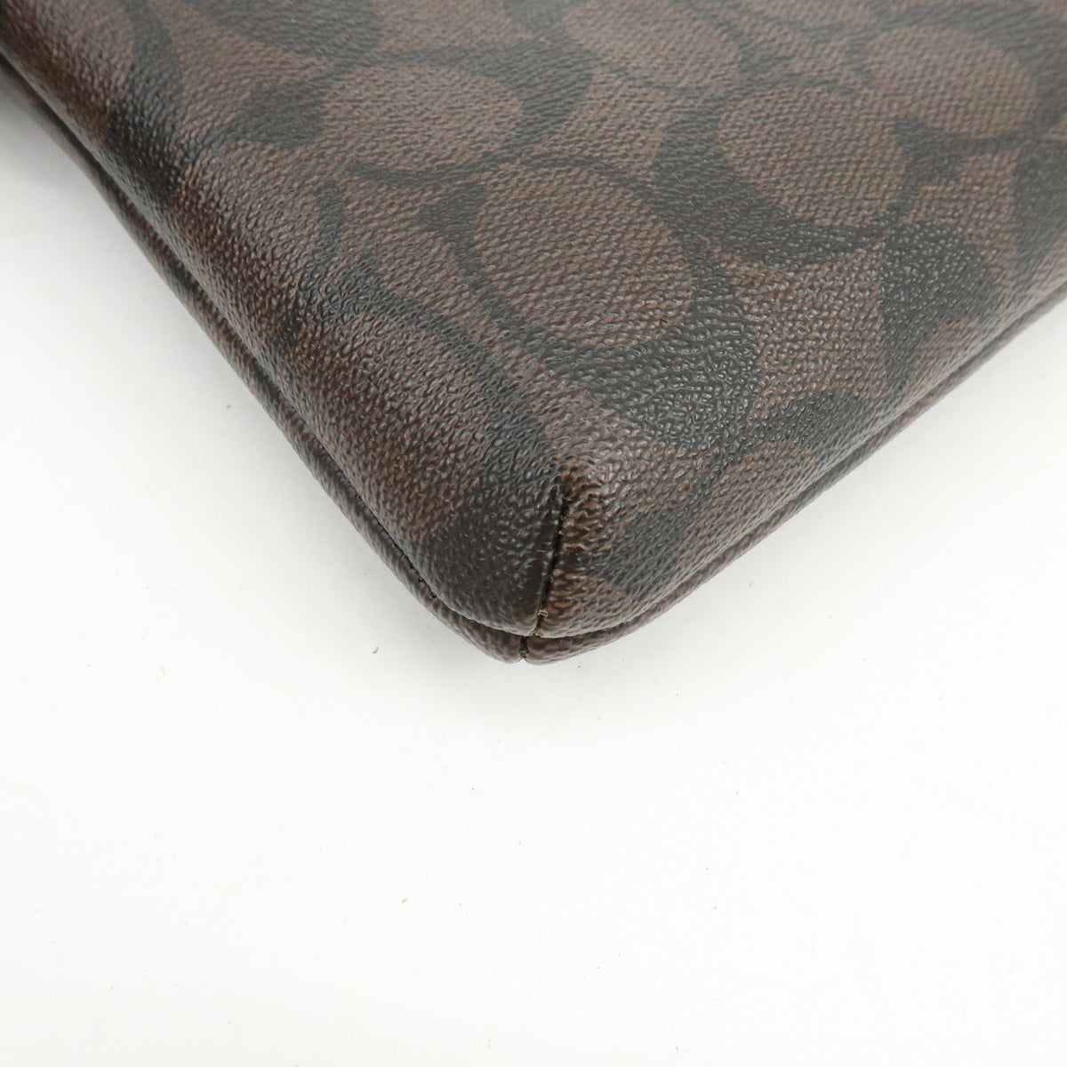 Coach Shoulder Canvas Brown Canvas Handbag (Pre-Owned)