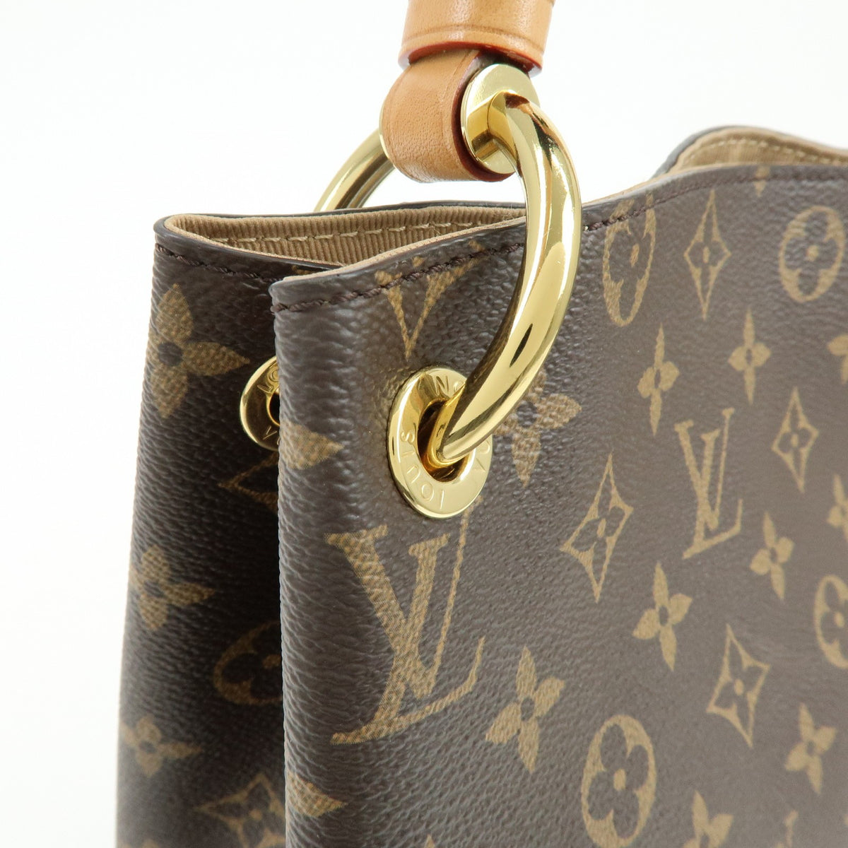 Louis Vuitton Graceful Monogram Canvas Brown Canvas Handbag (Pre-Owned)