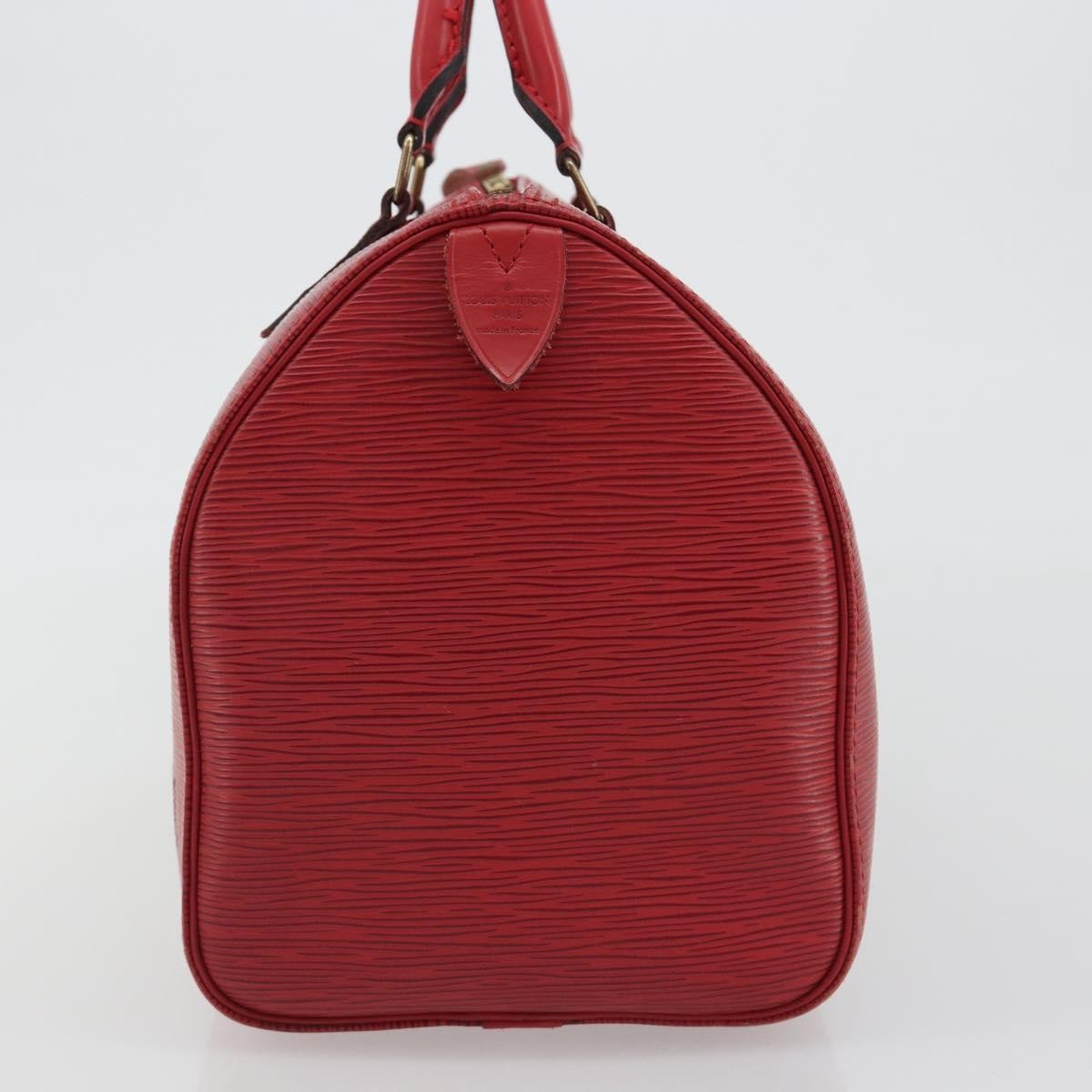 Louis Vuitton Speedy Epi Leather Red Leather Handbag (Pre-Owned)