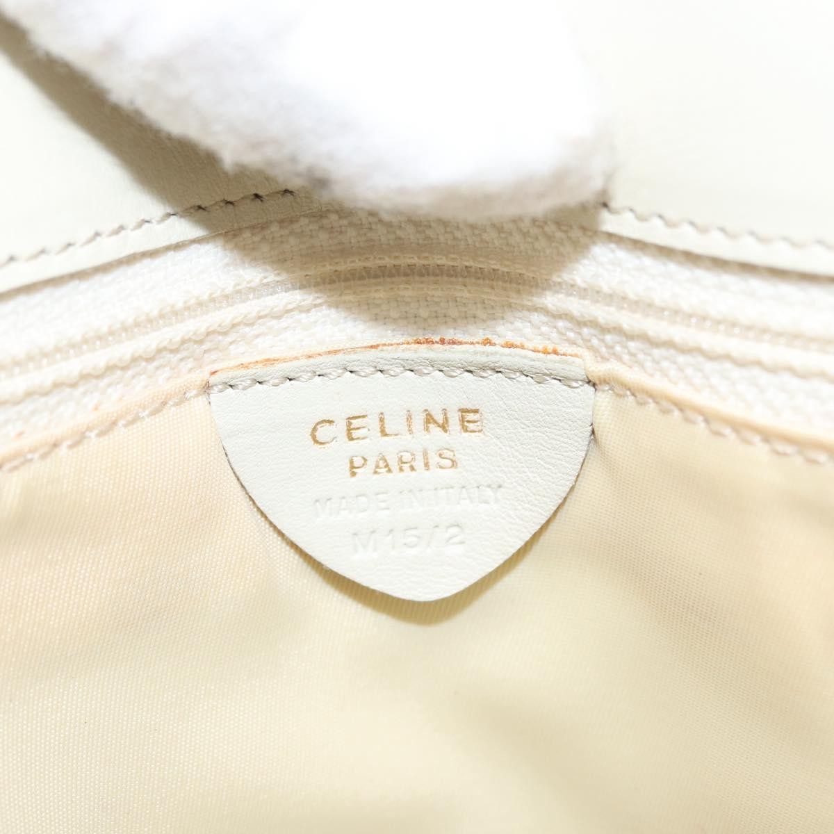 Celine Handbag Leather White Leather Handbag (Pre-Owned)