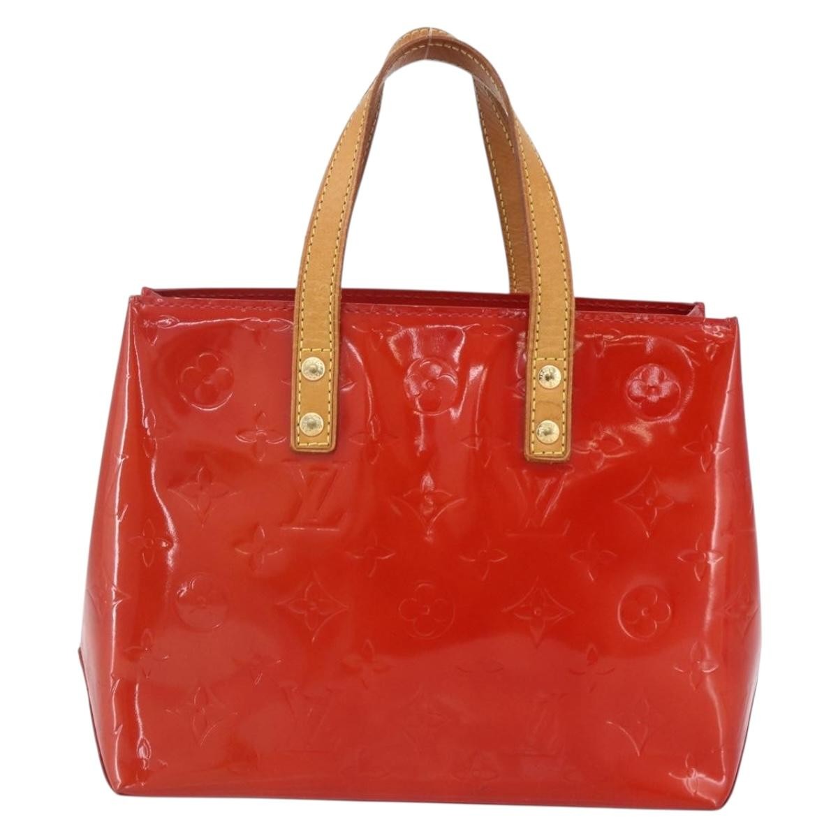 Louis Vuitton Reade Monogram Vernis Red Patent_Leather Handbag (Pre-Owned)
