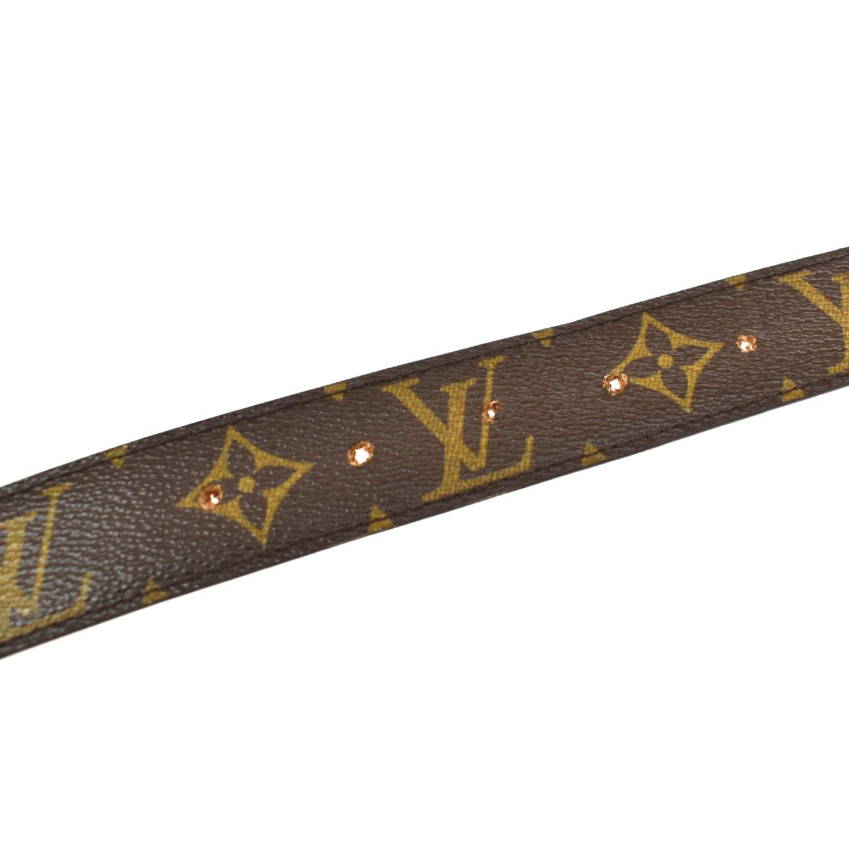 Louis Vuitton Ellipse Belt Monogram Canvas Brown Canvas Belts Accessory (Pre-Owned)