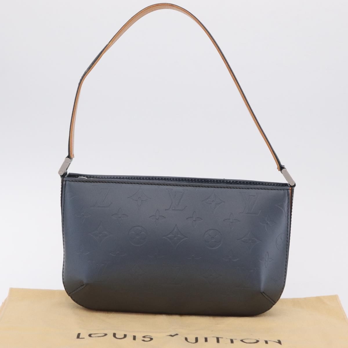 Louis Vuitton Mat Fowler Monogram Vernis Navy Canvas Handbag (Pre-Owned)