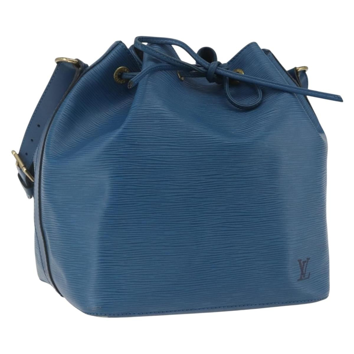 Louis Vuitton Petit Noe Epi Leather Blue Leather Shoulder Bag Bag (Pre-Owned)