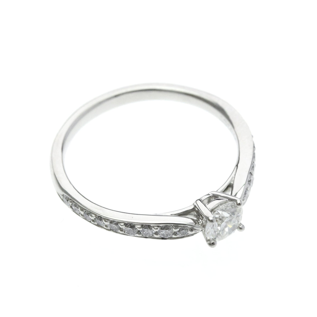 Tiffany & Co. Harmony Band Platinum And Diamonds Silver Platinum Ring Jewelry (Pre-Owned)