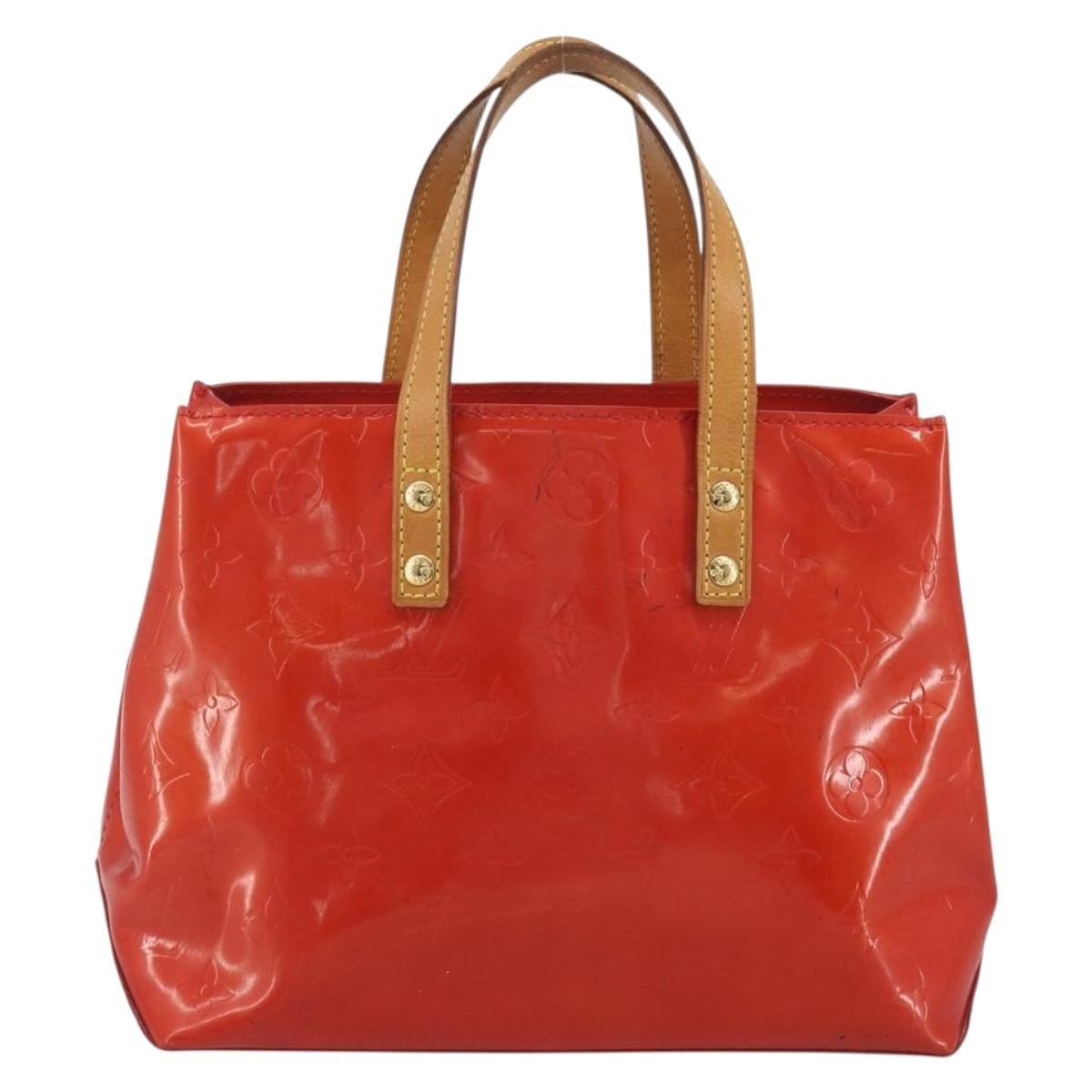 Louis Vuitton Reade Monogram Vernis Red Patent_Leather Handbag (Pre-Owned)