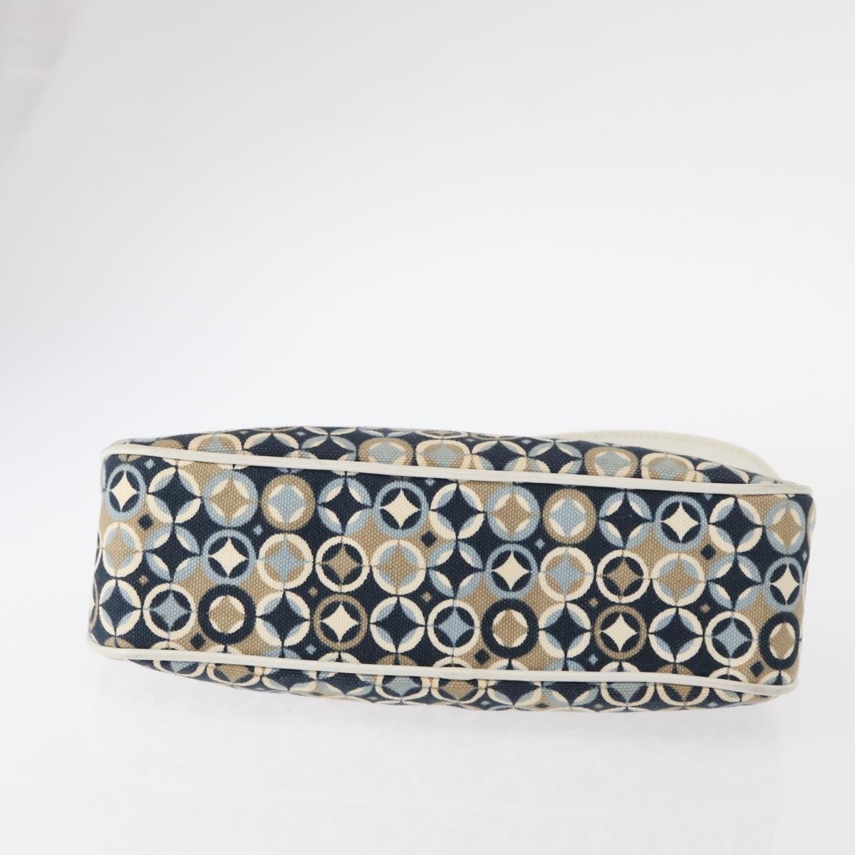 Celine Vintage Pochette Canvas Navy Canvas Clutche & Pouche Bag (Pre-Owned)