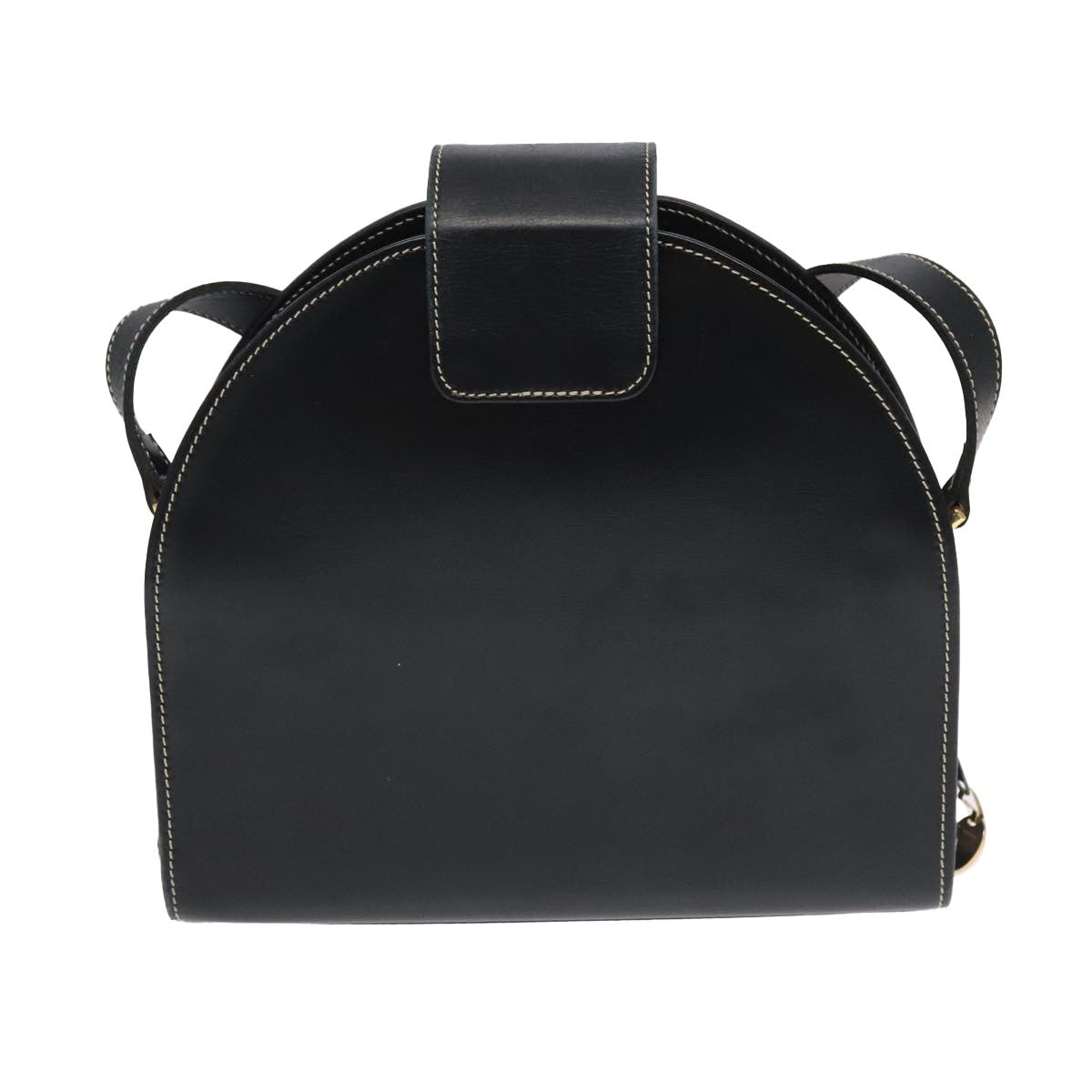 Christian Dior Vintage Leather Black Leather Shoulder Bag Bag (Pre-Owned)