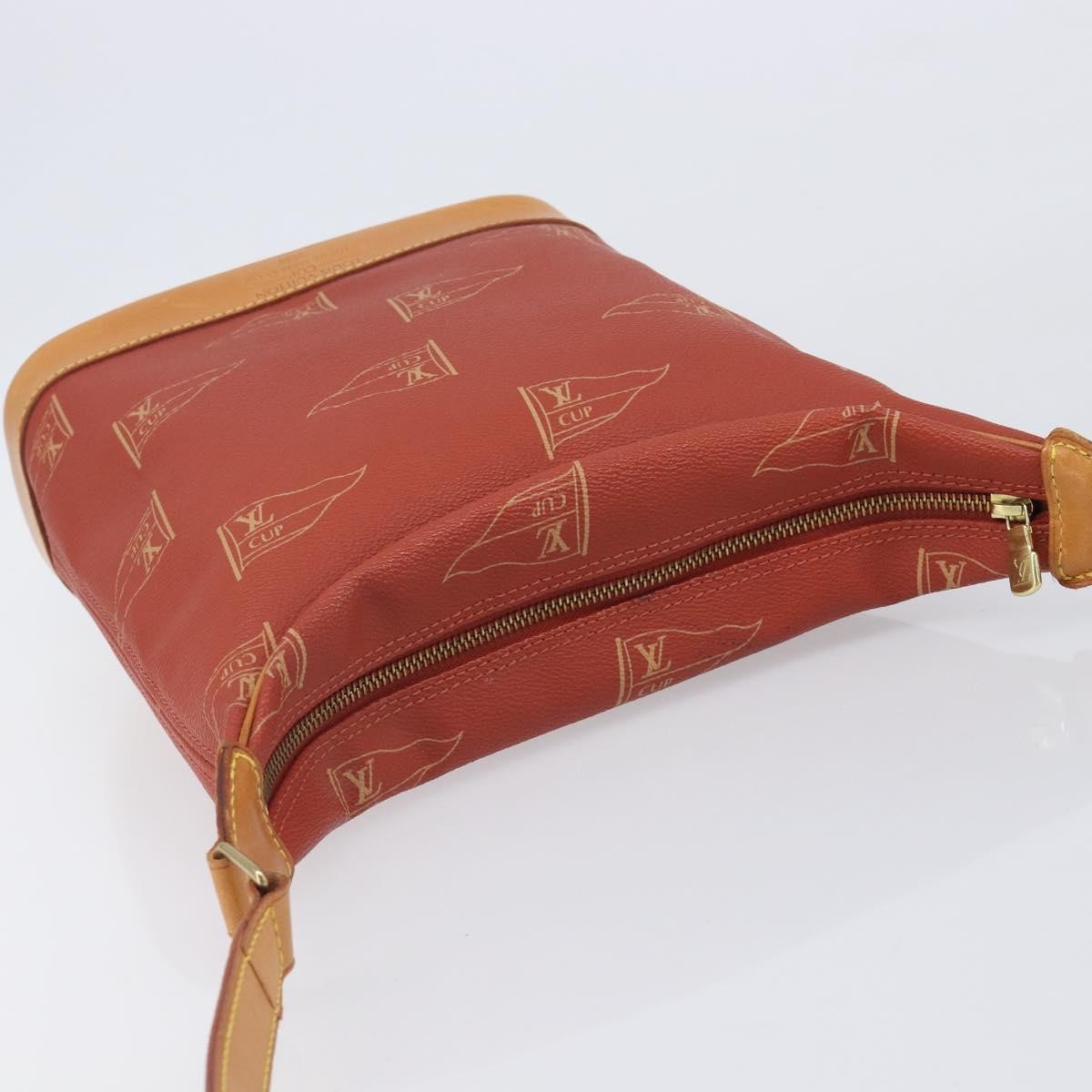 Louis Vuitton Cup Le Touquet Cup Canvas Red Canvas Shoulder Bag Bag (Pre-Owned)