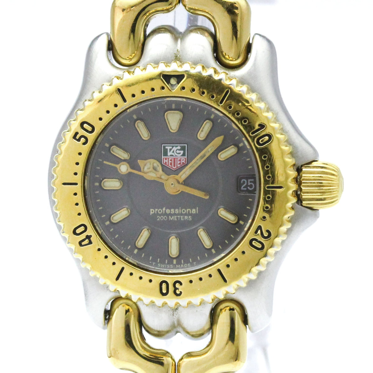 Tag Heuer Sel Professional 200M Quartz Stainless Steel And Gold Plated Watch (Pre-Owned)