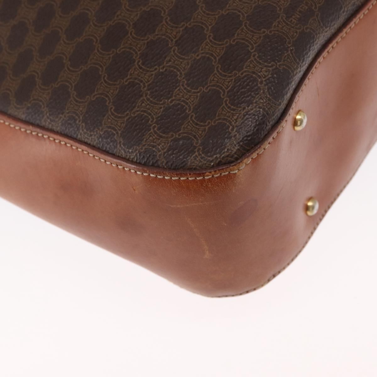 Celine Vintage Macadam Canvas Brown Canvas Backpack Bag (Pre-Owned)