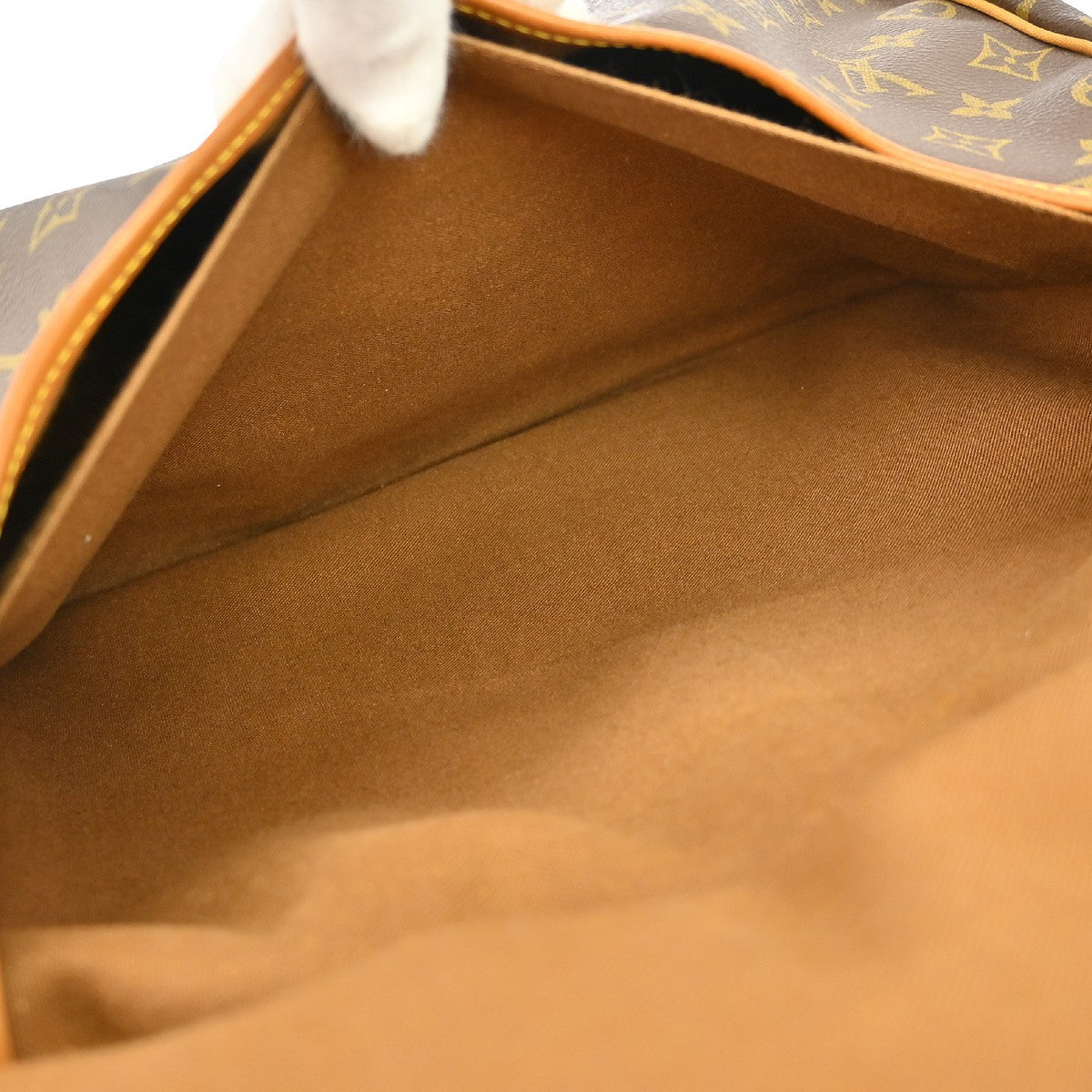 Louis Vuitton Saumur Monogram Canvas Brown Canvas Shoulder Bag Bag (Pre-Owned)