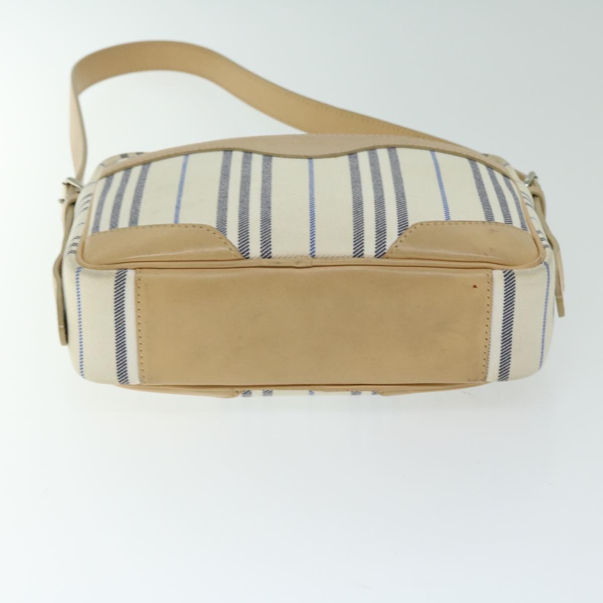 Burberry Nova Check Canvas Beige Canvas Shoulder Bag Bag (Pre-Owned)