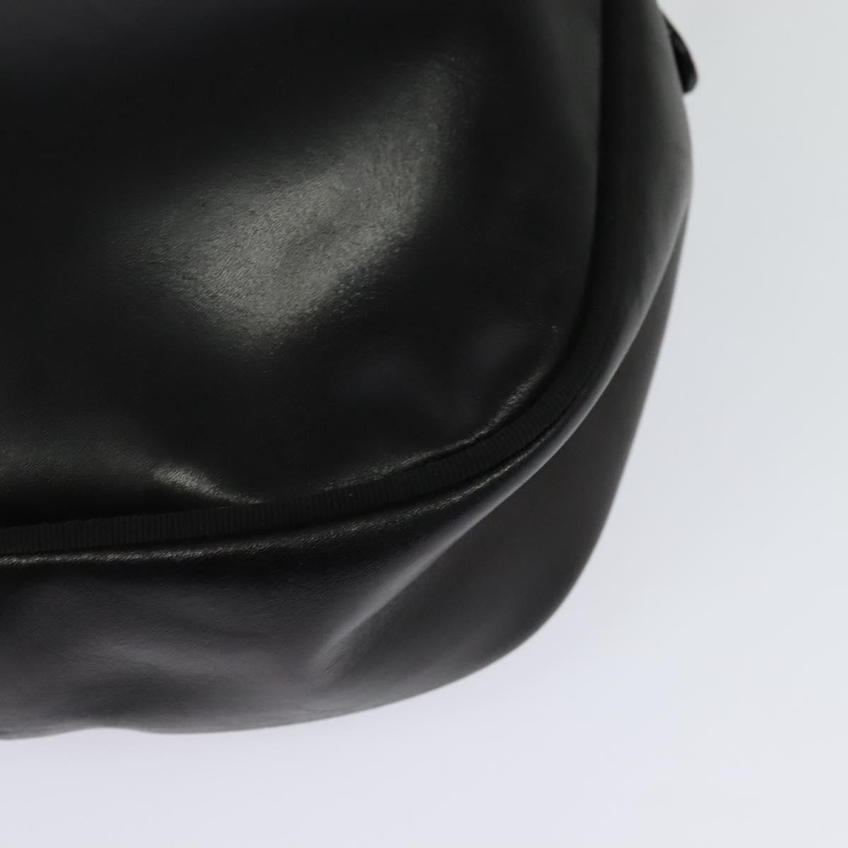 Salvatore Ferragamo Vara Bow Camera Leather Black Leather Shoulder Bag Bag (Pre-Owned)