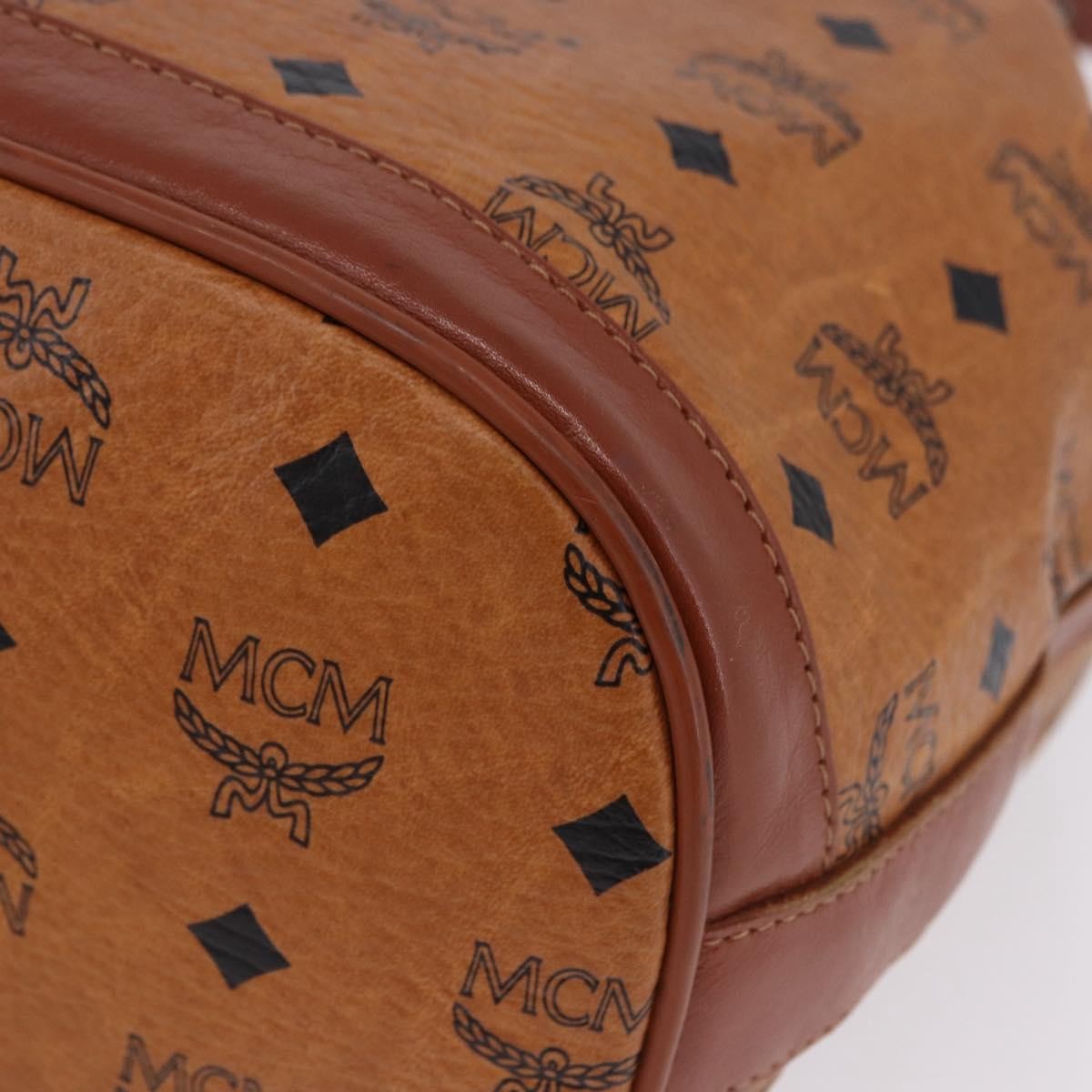 MCM Drawstring Leather Brown Leather Shoulder Bag Bag (Pre-Owned)