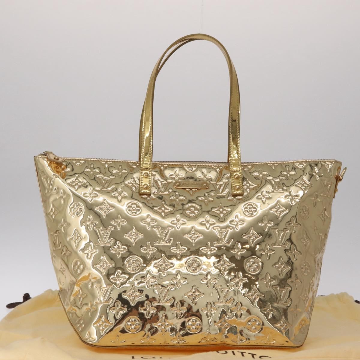 Louis Vuitton Bellevue Monogram Vernis Gold Canvas Tote Bag Bag (Pre-Owned)