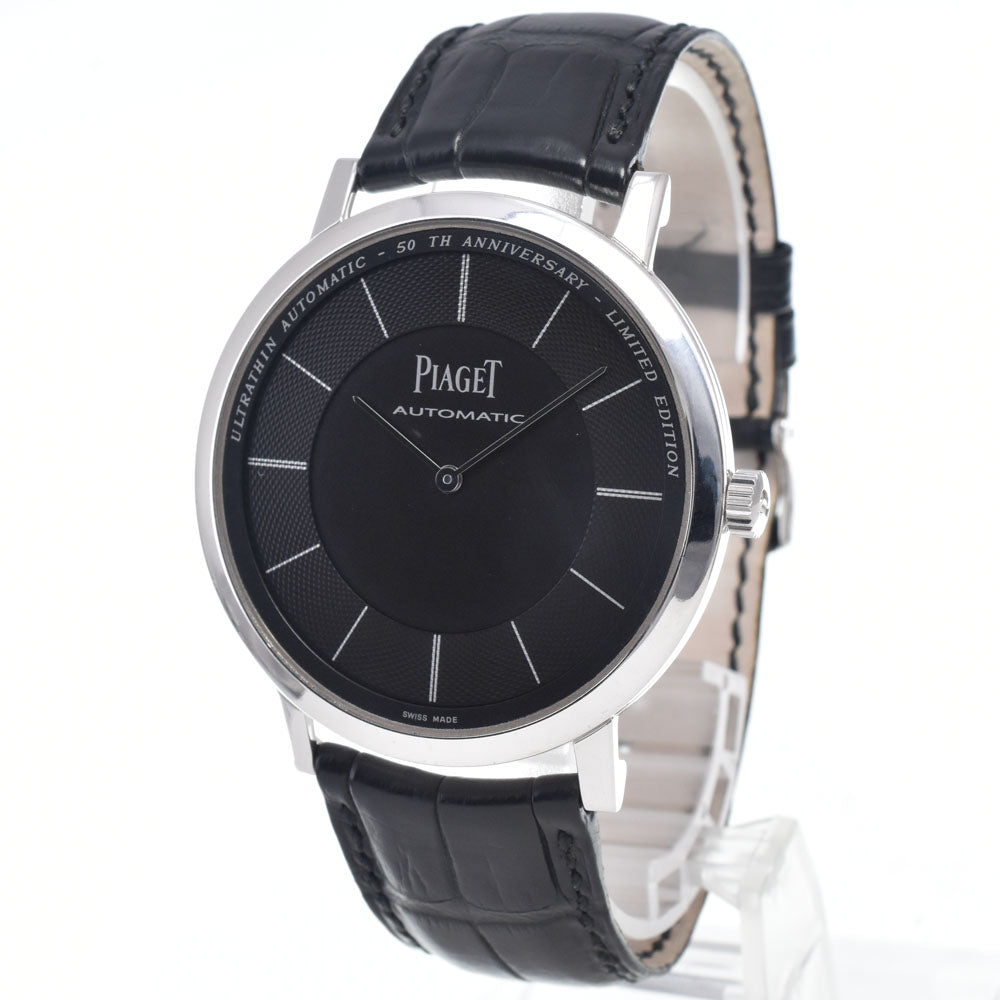 Piaget Altiplano 60Th Anniversary Automatic White Gold And Alligator Watch (Pre-Owned)