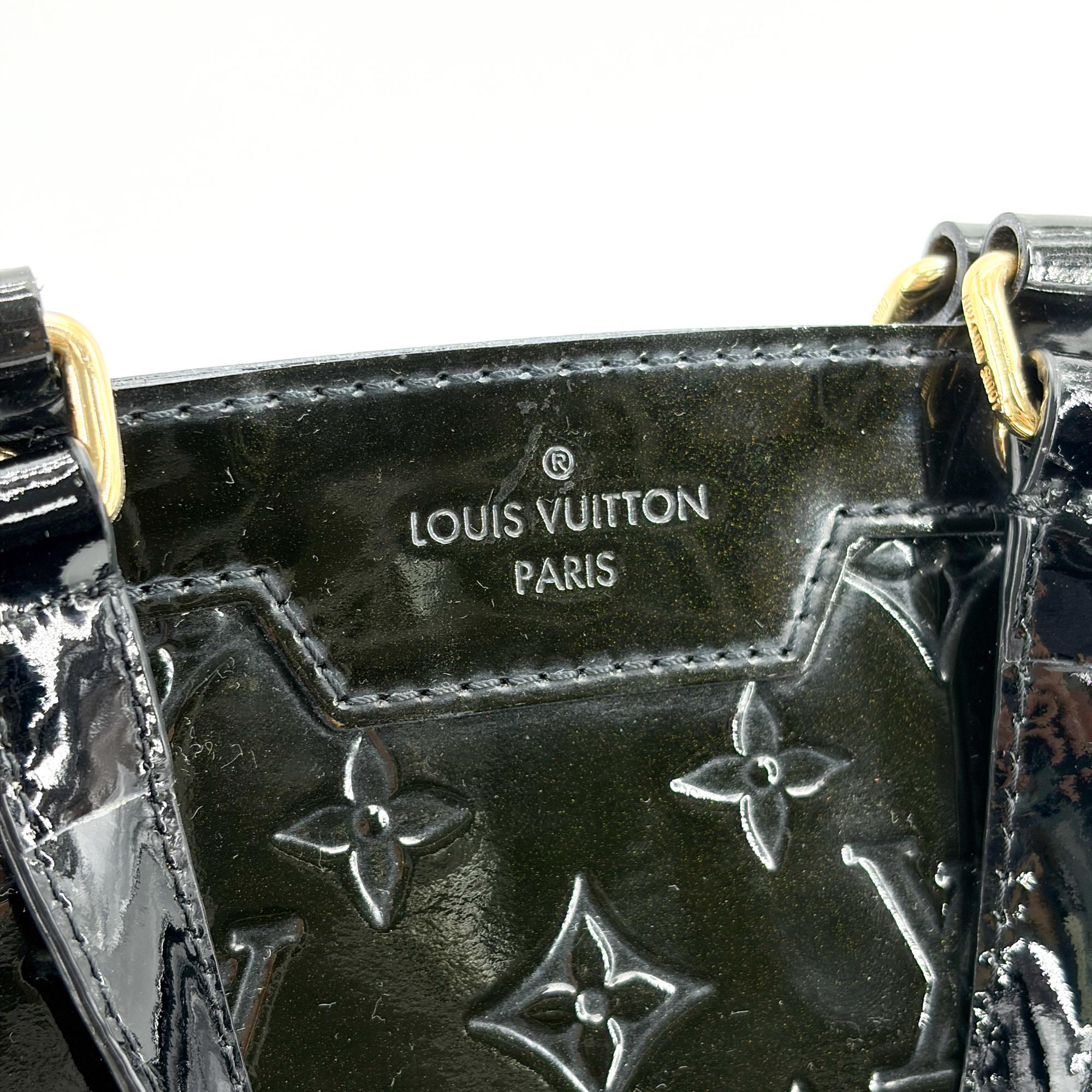 Louis Vuitton Brea Nm Monogram Vernis Black Patent_Leather Handbag (Pre-Owned)