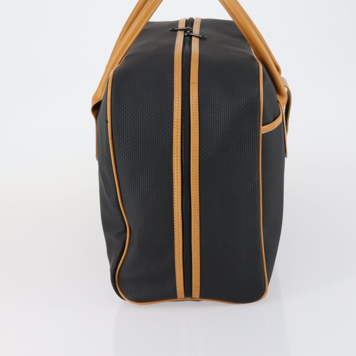 Saint Laurent Vintage Boston Pvc Leather Black Pvc Travel Bag Bag (Pre-Owned)