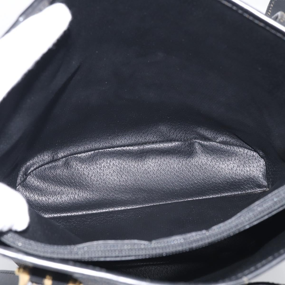 Celine C Macadam Tote Pvc Leather/ Macadam Canvas Black Canvas Shoulder Bag Bag (Pre-Owned)
