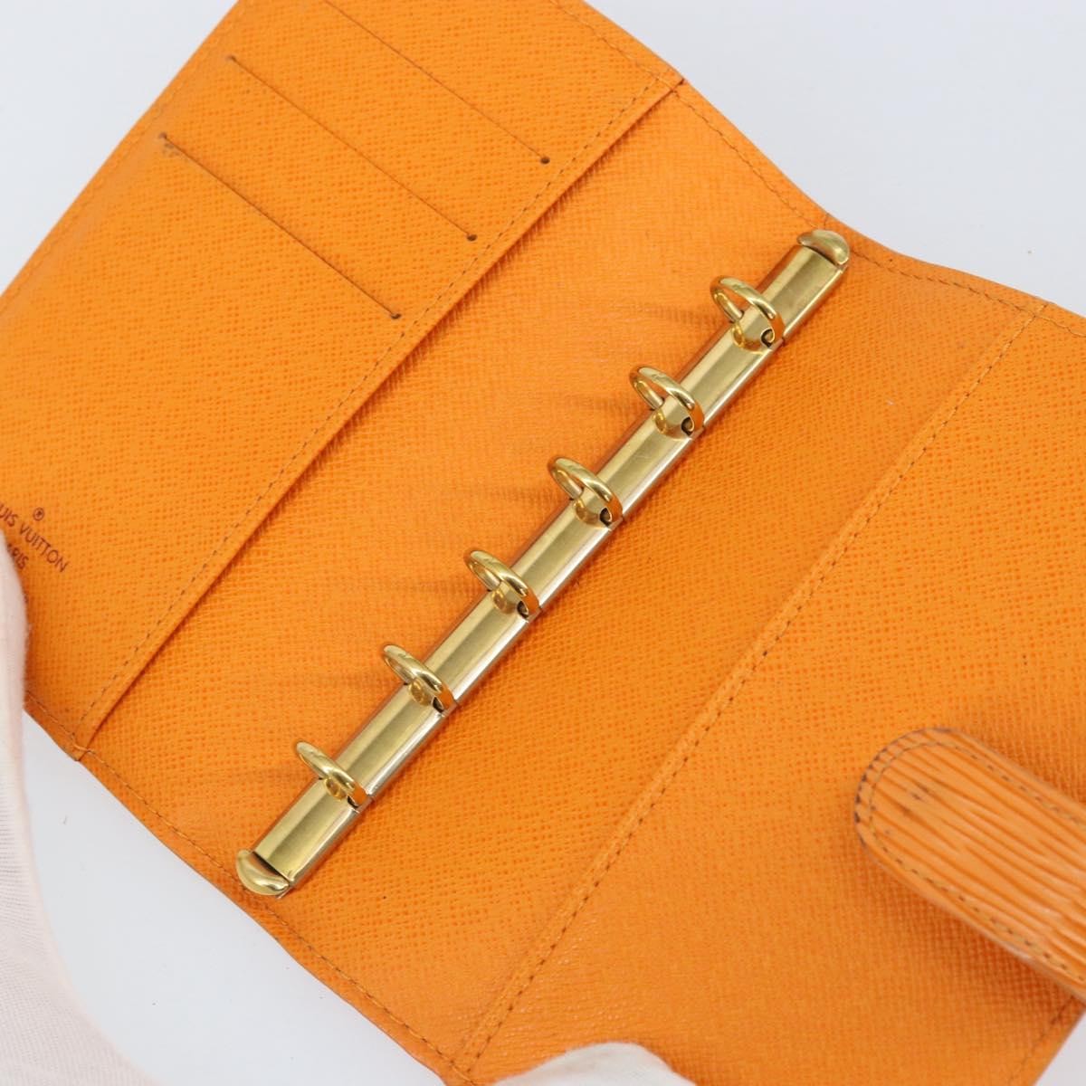 Louis Vuitton Agenda Cover Epi Leather Orange Leather Wallets Accessory (Pre-Owned)