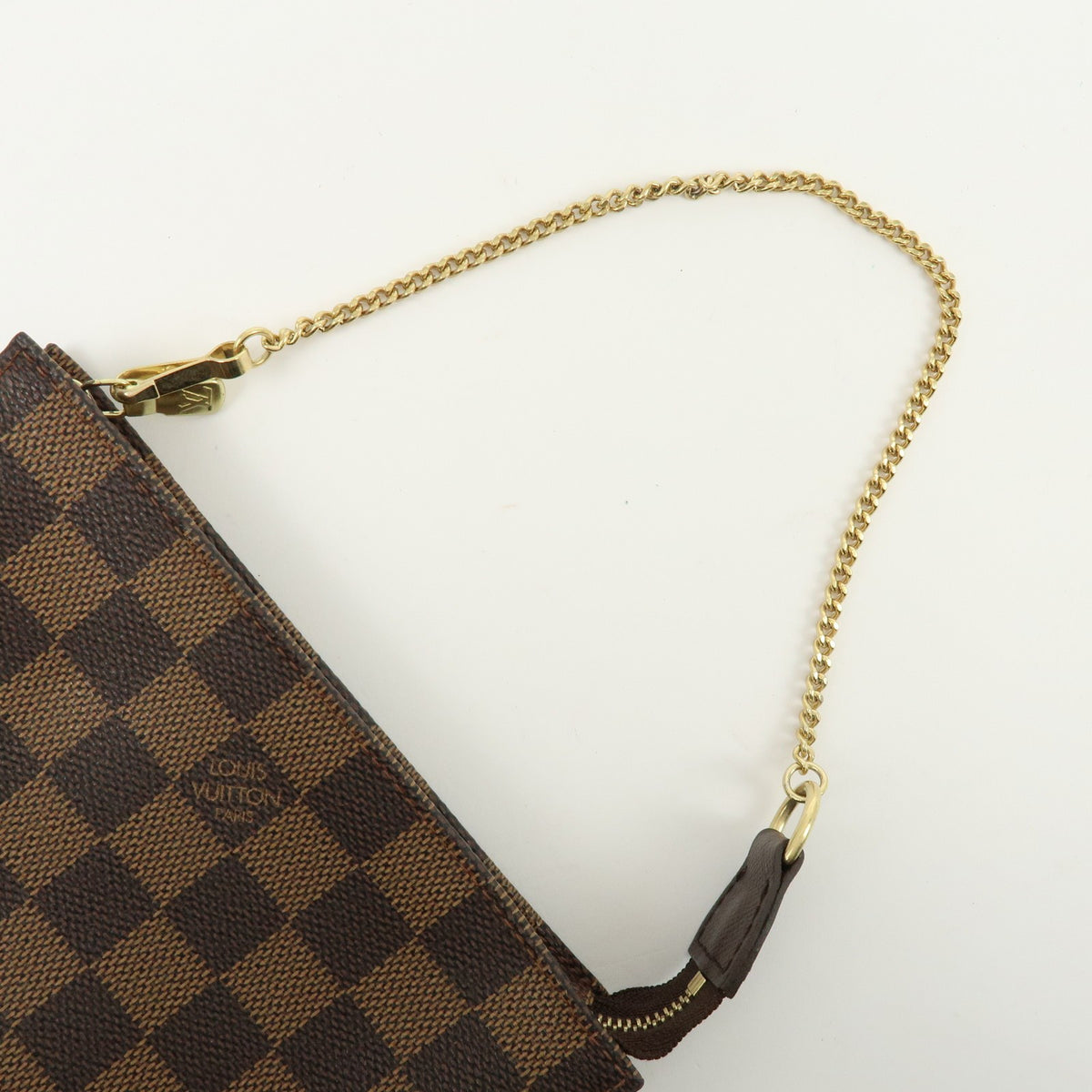Louis Vuitton Marais Bucket Zip Damier Brown Canvas Clutche & Pouche Bag (Pre-Owned)