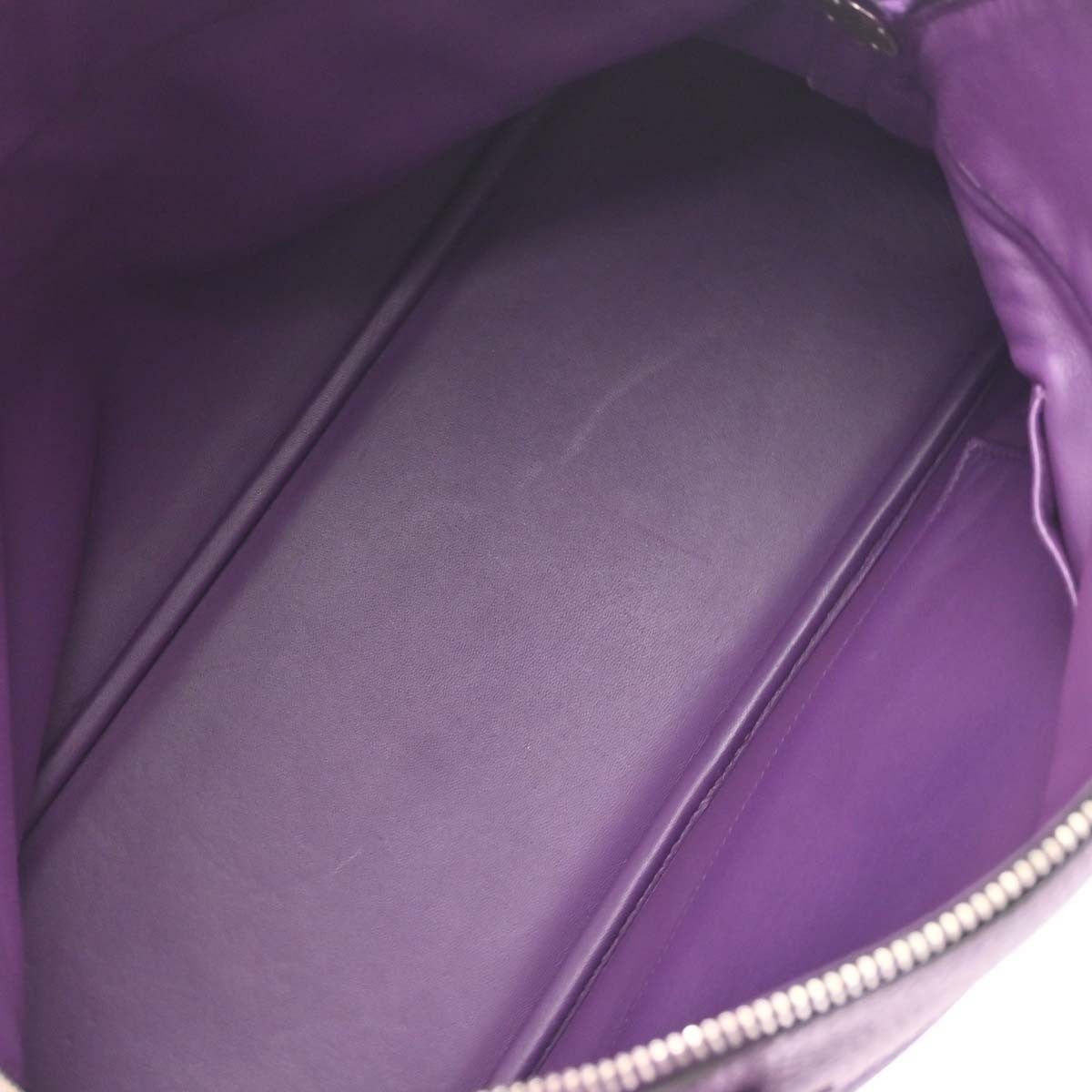 Hermes Bolide Taurillon Purple Leather Handbag (Pre-Owned)