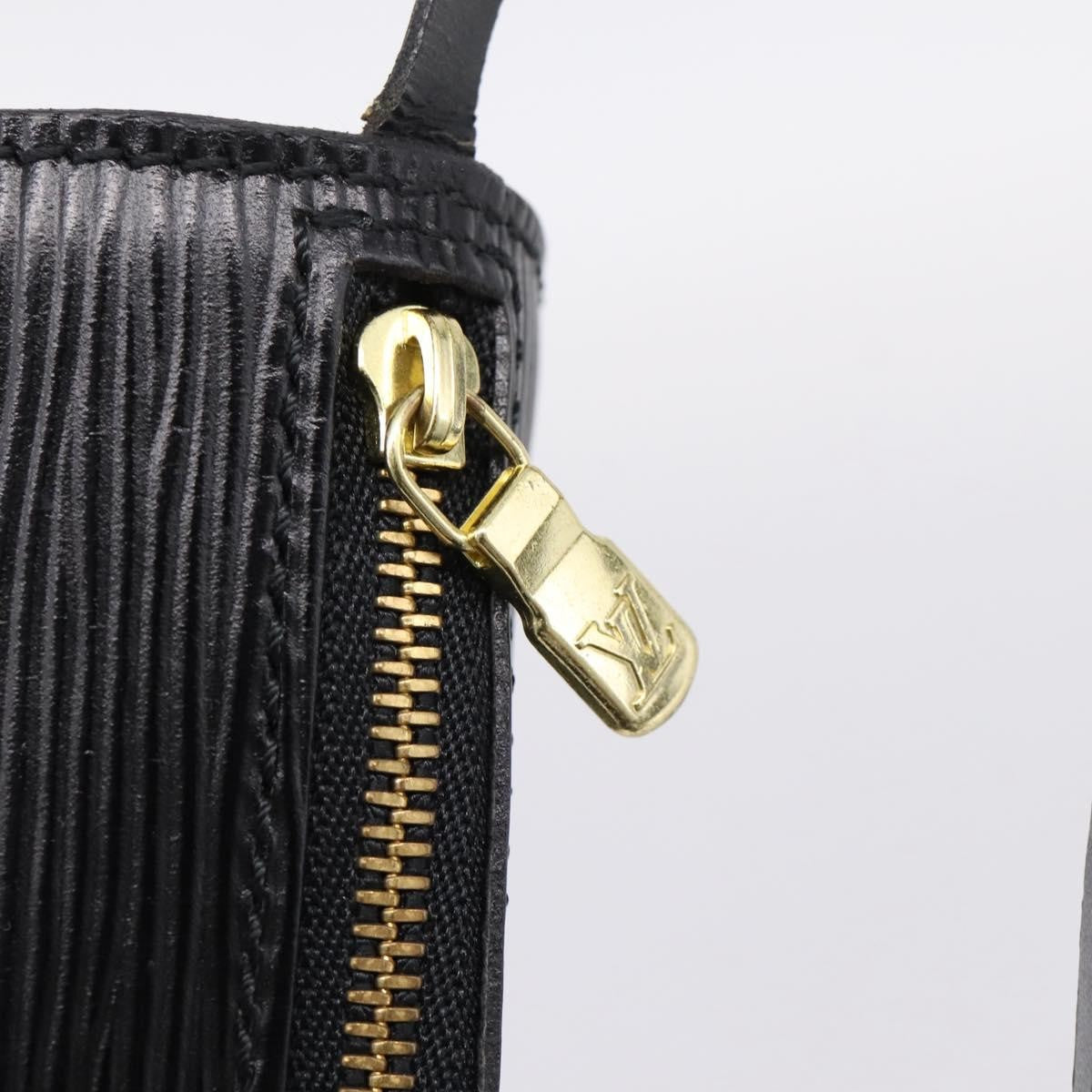 Louis Vuitton Soufflot Pochette Epi Leather Black Leather Clutche & Pouche Bag (Pre-Owned)