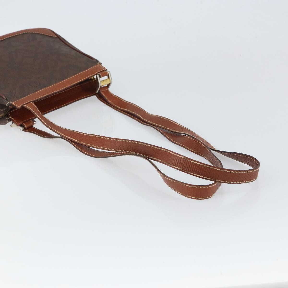Loewe Anagram Pvc Leather Brown Pvc Shoulder Bag Bag (Pre-Owned)